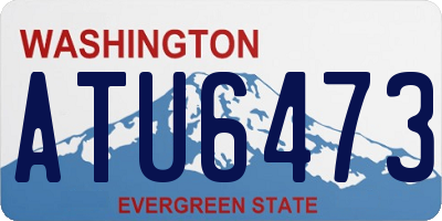 WA license plate ATU6473