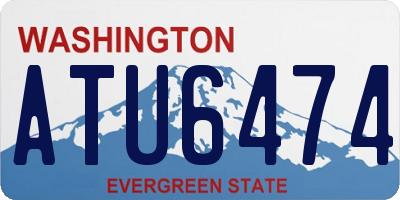 WA license plate ATU6474