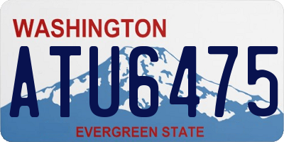 WA license plate ATU6475