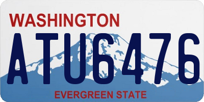 WA license plate ATU6476