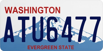WA license plate ATU6477
