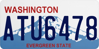 WA license plate ATU6478