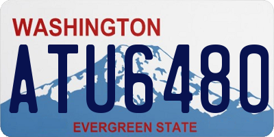 WA license plate ATU6480