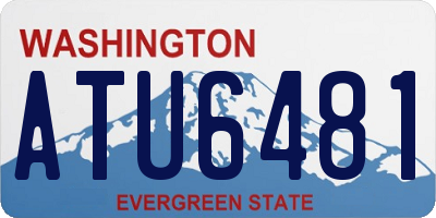 WA license plate ATU6481