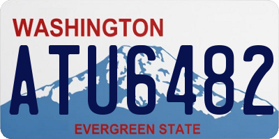WA license plate ATU6482