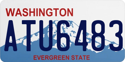 WA license plate ATU6483