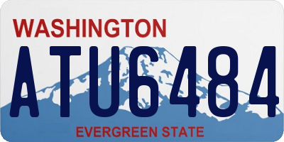 WA license plate ATU6484