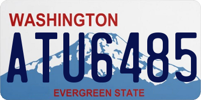 WA license plate ATU6485