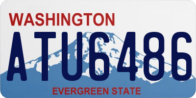 WA license plate ATU6486