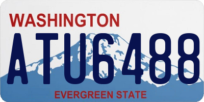WA license plate ATU6488