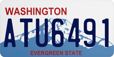 WA license plate ATU6491