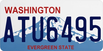 WA license plate ATU6495