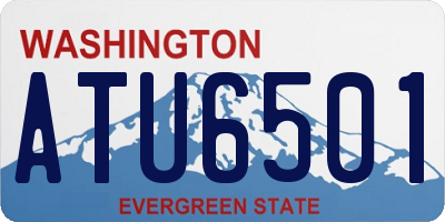 WA license plate ATU6501
