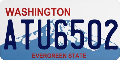 WA license plate ATU6502