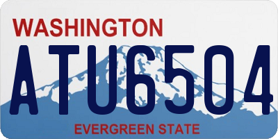 WA license plate ATU6504