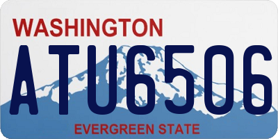 WA license plate ATU6506