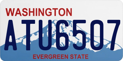 WA license plate ATU6507