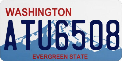 WA license plate ATU6508