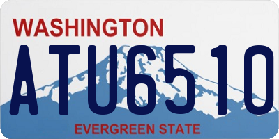 WA license plate ATU6510