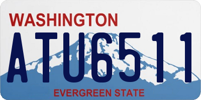 WA license plate ATU6511