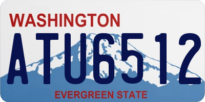 WA license plate ATU6512