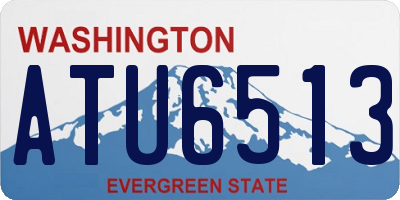 WA license plate ATU6513