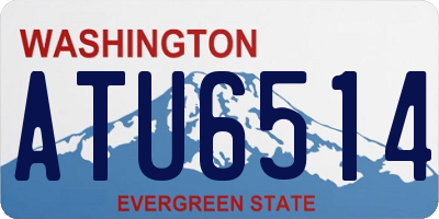 WA license plate ATU6514