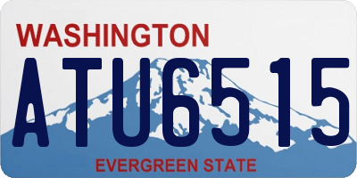 WA license plate ATU6515