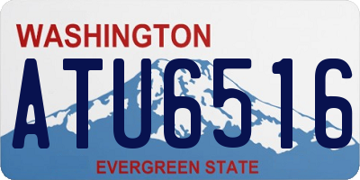 WA license plate ATU6516