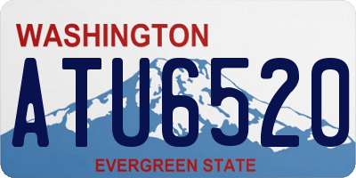 WA license plate ATU6520