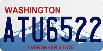 WA license plate ATU6522