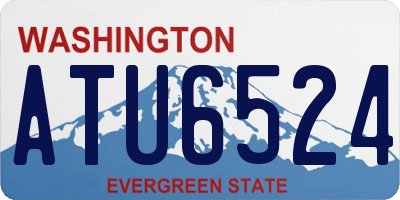 WA license plate ATU6524