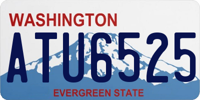 WA license plate ATU6525