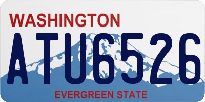 WA license plate ATU6526