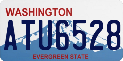 WA license plate ATU6528