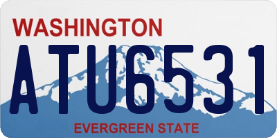WA license plate ATU6531