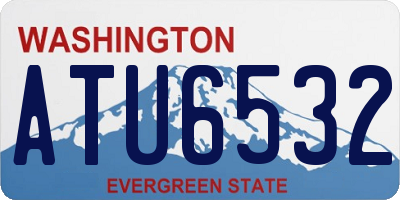 WA license plate ATU6532