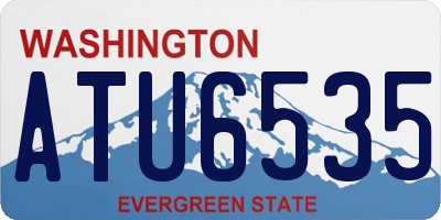 WA license plate ATU6535