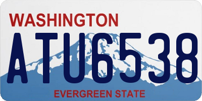 WA license plate ATU6538