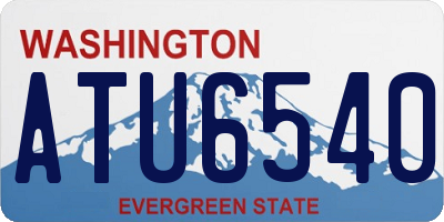 WA license plate ATU6540