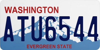 WA license plate ATU6544