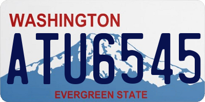 WA license plate ATU6545