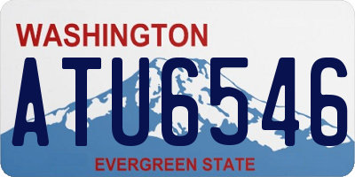 WA license plate ATU6546