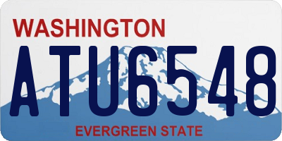 WA license plate ATU6548