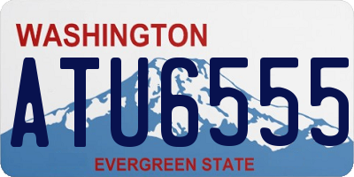 WA license plate ATU6555