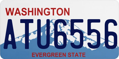 WA license plate ATU6556