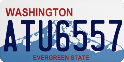 WA license plate ATU6557