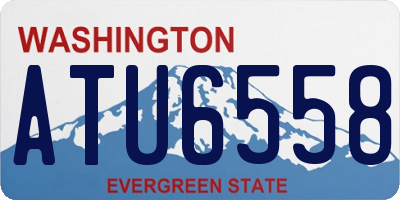 WA license plate ATU6558