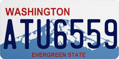 WA license plate ATU6559