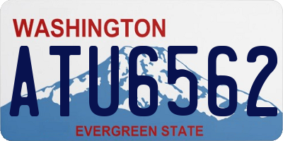 WA license plate ATU6562